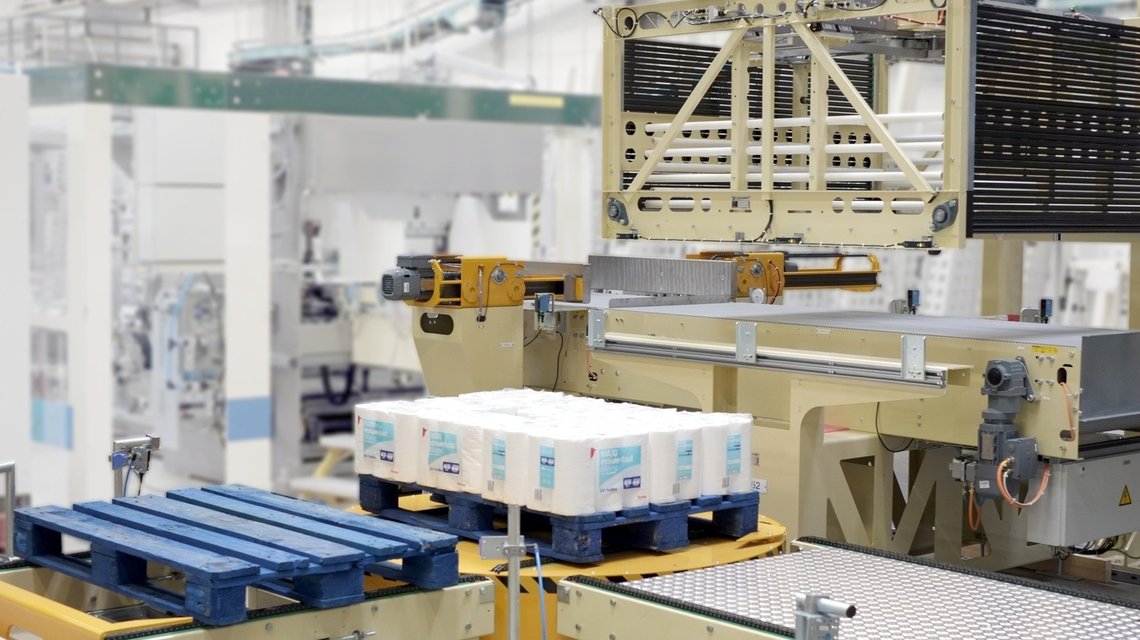 Palletizing solutions to support Tissue Industry